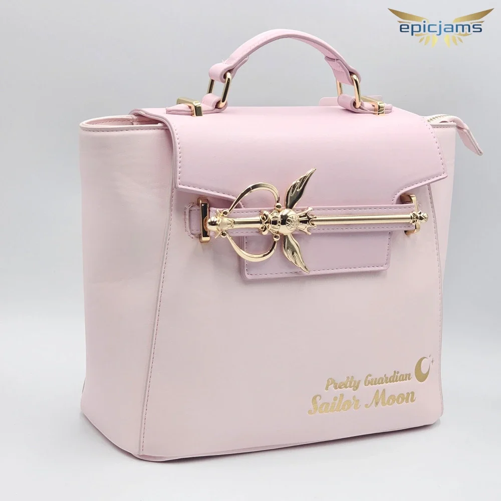 Pretty Guardian Sailor Moon Kaleido Moon Scope Pink Gold Crossbody Bag Purse New - Picture 2 of 5